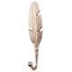 Silver Big Feather Iron Hook